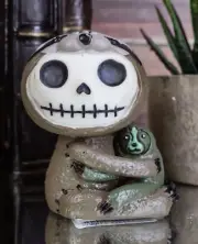 Ebros FurryBones Three Toed Sloth Brady Voodoo Skeleton Figurine 2.5" Tall