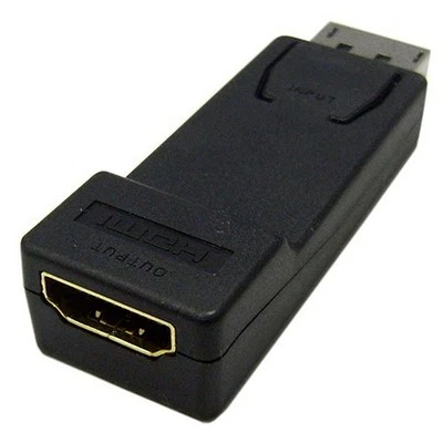 P - 8ware Display Port DP to HDMI Male to Female Adapter Converter - Black