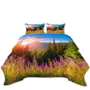 Purple Nature Coverlet