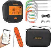 Wifi Grill Thermometer IBBQ-4T & Instant Read Thermometer IHT-1P & Carrying Case