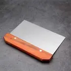 Stainless Steel Pastry Spatula Wooden Handle Flour Scrapper Baking