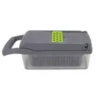(Gray)Vegetable Fruit Chopper Cutter Time Labor Saving Food Chopper Onion A