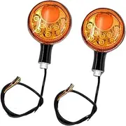 Front Rear Turning Indicator Lights Motorcycle Rear Turn Signals Indicators Brake Lights Running Lamp, for Harley, Sportster XL 1200 883 Super Low Custom 1992-22 Motorcycle Turn Signal Lights