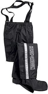 Harley-Davidson Womens Rain Gaiter Reflective Waterproof Black Pant 98164-18VW