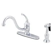 Kingston Brass KB357.GLBS Georgian 1.8 GPM Standard Kitchen - Chrome