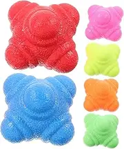 6 Pack Hexagonal Reaction Balls Bounce Reaction Balls for Agility Training