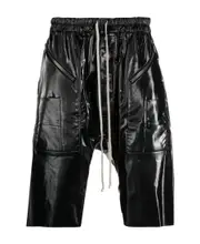 drawstring drop-crotch shorts XL,L,XXL,M Black