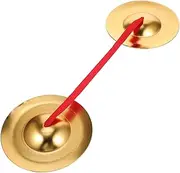 Kisangel Metal Hand Cymbal for Percussion Instrument for Rhythm Play Dance Prop for Craftsmanship and Safe Design