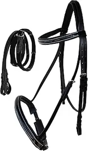 English All-Purpose Trail Pleasure Leather Bridle Reins 805EB03