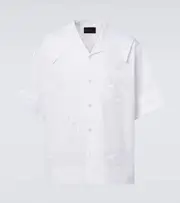 [Simone Rocha] Simone Rocha Embroidered cotton shirt AU 87 white