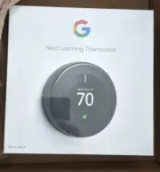 Google Nest 3rd Generation Learning WiFi Thermostat - Mirror Black T3018US