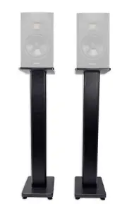 (2) Rockville 36” Studio Monitor Speaker Stands For ADAM Audio S2V Monitors