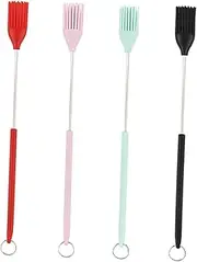 4pcs Silicone Grill Brush for Chef Cake Baking Brushes Oil Pastry Baking Tools Making Silicon Food Bakeware Cookie Paste Silica Gel