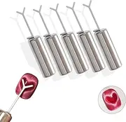 Heart Cat Eye Magnet for Nails,Heart Magnet for Cat Eye Gel Polish,5-Pack Magnetic Nail Art Tools with Y-Shaped Guide,DIY Manicure Kit. (5pcs)