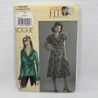 Vogue 8186 Misses Dress Blouse Top Pattern Bust 38-43" Uncut