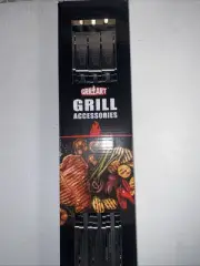 GRILLART Kabob Skewers for Grilling - Metal Skewers for Kabobs with Slider -