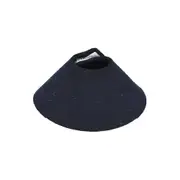 Anti-peckin Adjustable Bird Recovery Collar Bird Cloak Bird Neck Sleeve Parrot Elizabethan Circle black XL