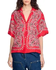 Sandro Bandana Print Shirt