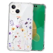 Compatible with iPhone 13 Case,Clear Case for iPhone IPhone 13 Fresh Flower