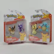 Pokemon EEVEE & SABLEYE MIMIKYU & SQUIRTLE 2024 Halloween Battle Figure Pack Lot