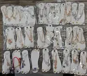 NEW Bulk Mix Lot 30 Variety Charms Anklets Ankle Bracelets Goldtone Silvertone