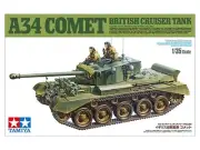 Tamiya British Cruiser Tank A34 Comet 1/35 Model Kit - US