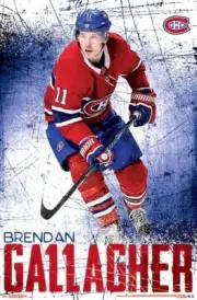 BRENDAN GALLAGHER - MONTREAL CANADIENS POSTER - 22x34 - NHL HOCKEY 16520