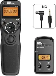 [PIXEL] TW-283 N3 Wireless Shutter Release Cable Timer Remote Control Wired Release Compatible for Canon eos 1D Mark III,5D Mark III,5DS,5DS R,5D,6D,7D Mark, R5