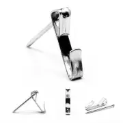 50 lb Picture Hanger Hooks with Nails - 100 Pack - Heavy Picture Hangers 50 lbs