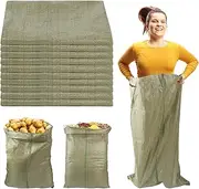 Potato Sack Race Bags, 24x39 - Set of 10, Reusable Sack Race Bags for Family Vegetable Potato Bean Onion Storage