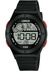 Lorus Sports R2363NX9 Black Rubber Womens Watch