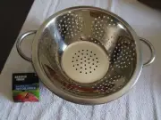 The Sharper Image Stainless Steel (( 3qt. )) Colander *** Free Shipping