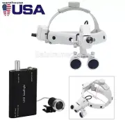 3.5X Dental Medical Surgical Binocular Loupes Headband Magnifier / LED Headlight