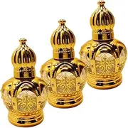 VINTORKY 3pcs Exquisite Perfume Storage Bottle Empty Essential Oil Dispenser Refillable Roller Sample Bottle