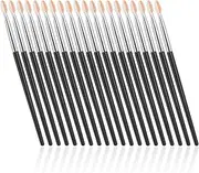 Jeffdad 20Pcs Long Eyeshadow Applicators Sponge Eyeshadow Brush Sets, Reusable Eyeshadow Sponge Applicator Brush Professional Makeup Brushes Tool for Women(Silver Black Pole)