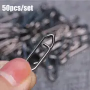 Steel Line tackle Barrel Swivel Connector Fishing Hanging Snap Fast lock