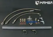 MAMBA Turbo Oil & Water Line Kit For Nissan RD28 Patrol w/ Garrett GT2554R GT28R
