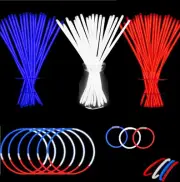150 Pack Glow Sticks Bulk Glow Bracelet and Necklaces with 150PCS Connectors 8"