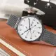 TOMMY HILFIGER / 1791709 / 簡約雙眼 兩地時間 日期 米蘭編織不鏽鋼手錶 白x鍍灰 44mm