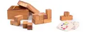 401001 SOMA CUBE WOODEN PUZZLE CHALLENGING GAME FUN ACTIVITY GIFT IDEA