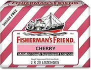 Fisherman's Friend Menthol Cough Suppressant Lozenges Sugar Free Cherry - 40 ct, Pack of 3