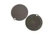 2pc Progressive 14cm Mini Multi Mat Silicone Coaster Set Round Charcoal Grey