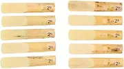 10pcs Clarinet Reeds, Plastic B Flat 2.5 Clarinet Reeds Professional Alto Sax Reeds for Beginners, Default