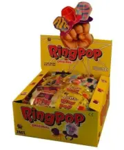 RING POP ORIGINAL CANDY LOLLIES (24) - GREAT FOR PARTIES (FREE POST)