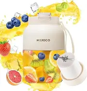 [MOJOCO] Portable Smoothie Blender - 24oz Personal Blenders for Shakes and Smoothies - Cordless/Rechargeable Juice Blender with Stainless Steel Blade for Office, Gym, Camping, Travel