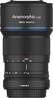 SIRUI 50mm F1.8 1.33X S35 Anamorphic Lens for L Mount, Blue Flare