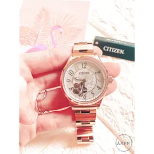 全新現貨 CITIZEN PC1007-65D 星辰錶 機械錶 手錶 34mm Hebe田馥甄代言 玫瑰金 女錶