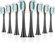 Sensogle Replacement Toothbrush Heads Compatible With Philips Sonicare ProtectiveClean 5100 4300 2100 9000, Diamond Brush Head for Optimal Clean, Standard (8-pack)