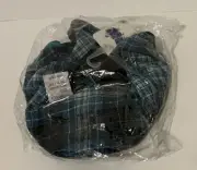 On the Verge Newsboy Hat Driver Cap Kids OSFA Green Plaid