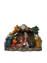 10-Inch Nativity Set with Joseph, Mary, Jesus, Three Kings & Guardian Angel